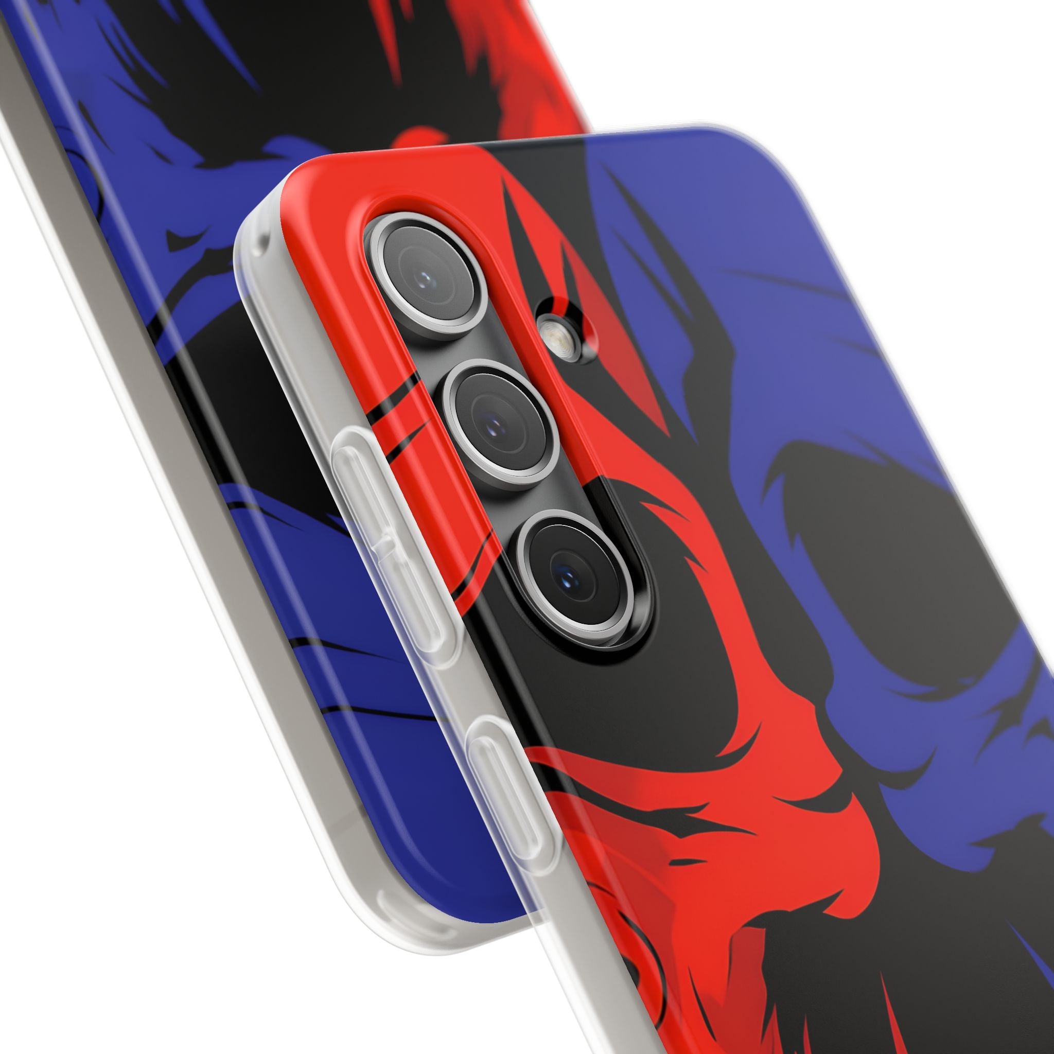 Crimson Cobalt Skulls · Soft Phone Case for Samsung