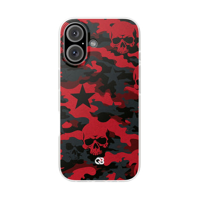 Crimson Skull Camo · Lite Phone Case for iPhone ·  Red