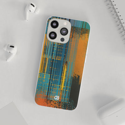 Cyber Glitch Stream · Lite Phone Case for iPhone ·  Teal