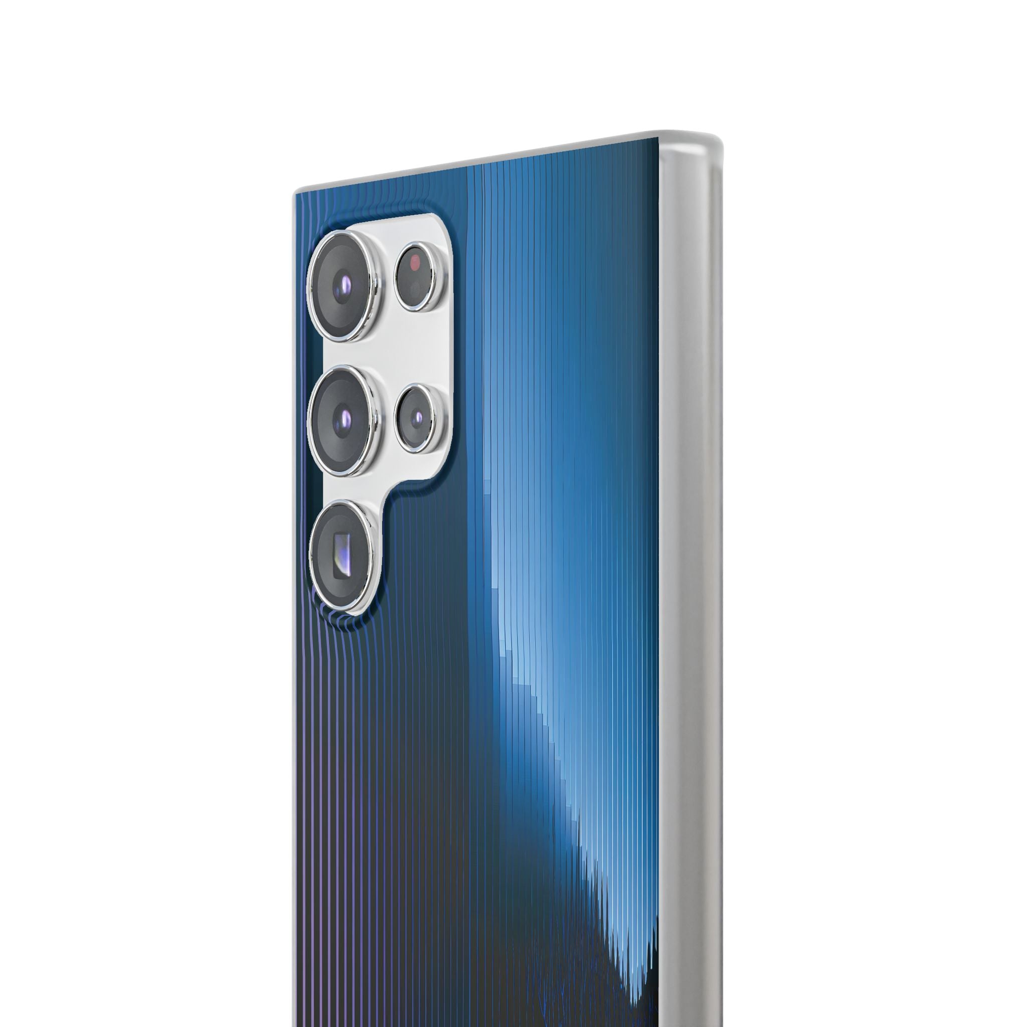 Blue Lite Phone Case for Samsung - Indigo Distortion Wave