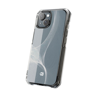 Grey Impact MagSafe Phone Case for iPhone - Slate Mesh Horizon