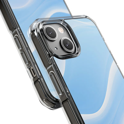 Blue Impact MagSafe Phone Case for iPhone - Glacial Blue Silk