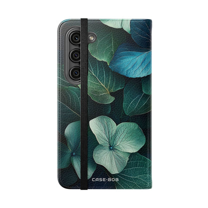 Teal Bloom - Samsung S23 Case - Lompakko