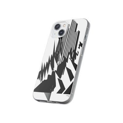 White Lite Phone Case for iPhone - Shattered Vector Spire