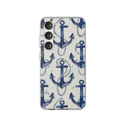 Navy Anchor Loop Samsung S23 Case - Soft