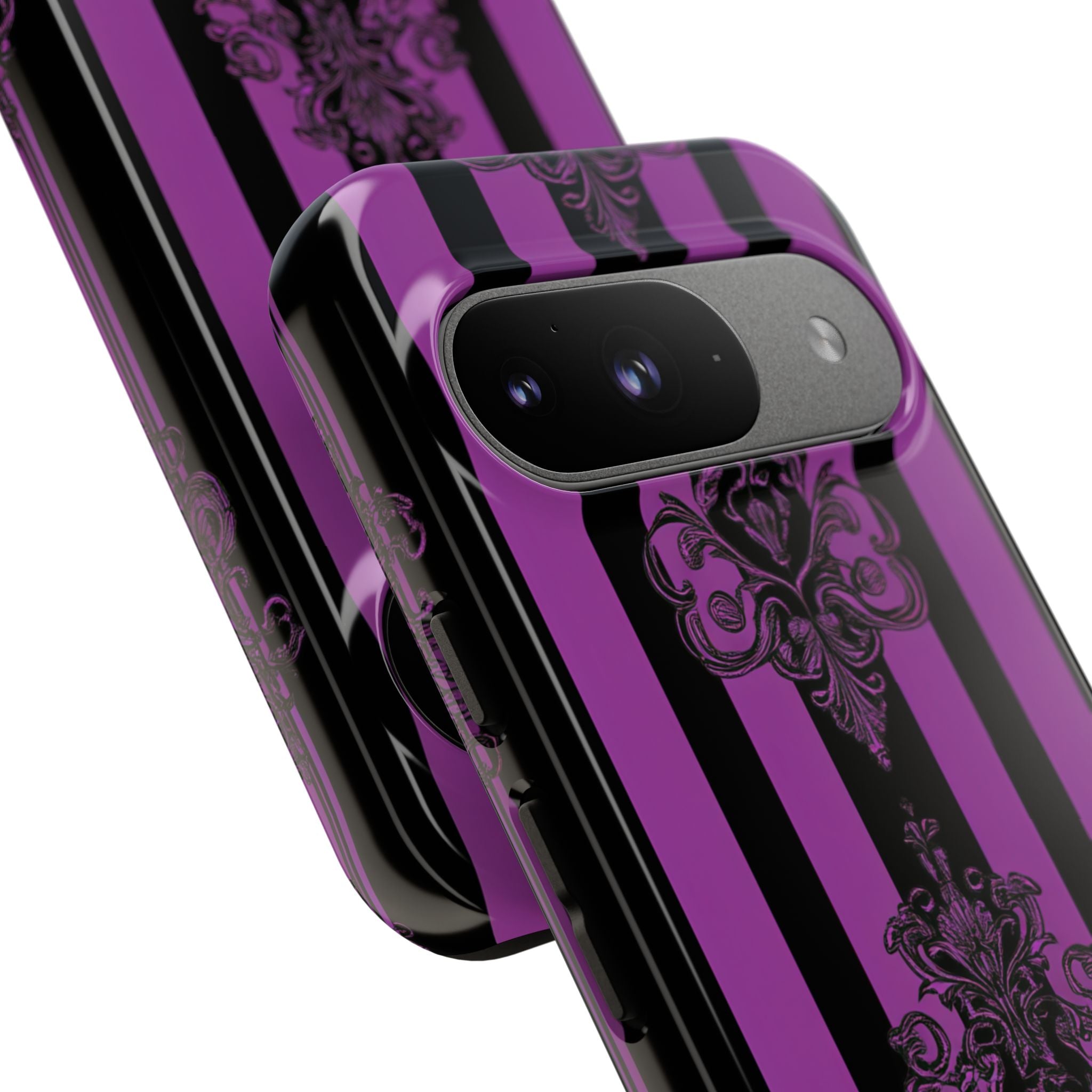 Damask Elegance Lila Google Pixel 9 Case - Tough