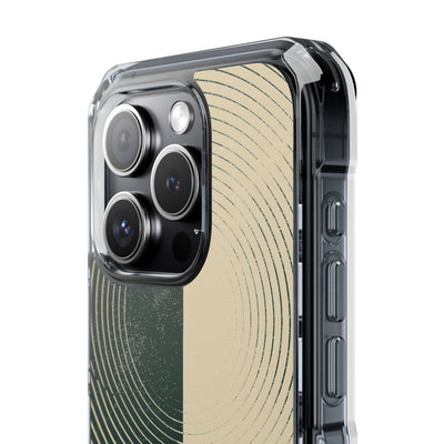 Green Impact MagSafe Phone Case for iPhone - Evergreen Split Grain