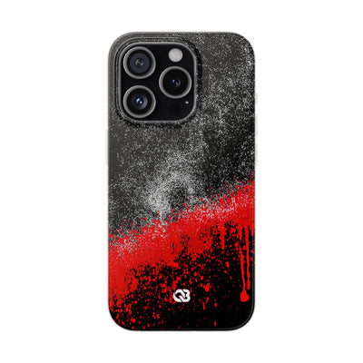Crimson Noir Drip · Lite Phone Case for iPhone ·  Black