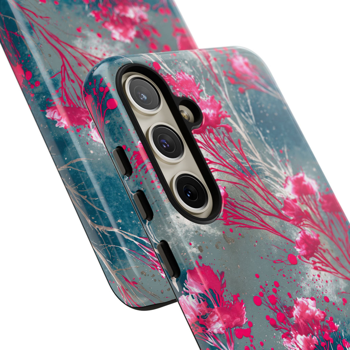 Cyber Blossom · Tough Phone Case for Samsung · Teal