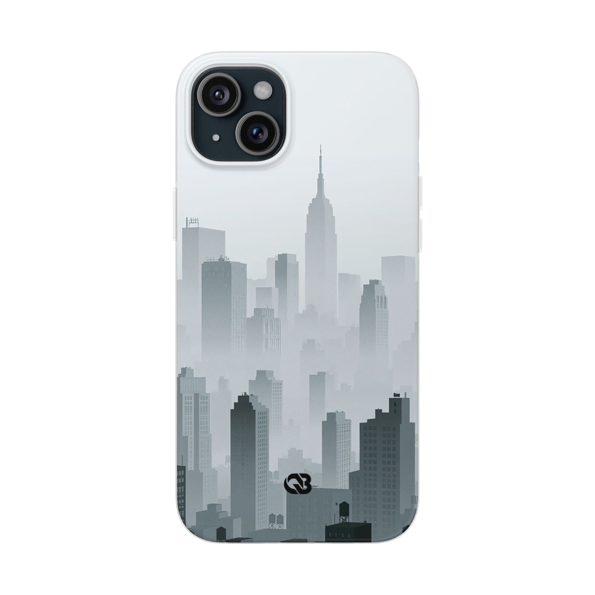 Grey Lite Phone Case for iPhone - Steel Mist Skyline