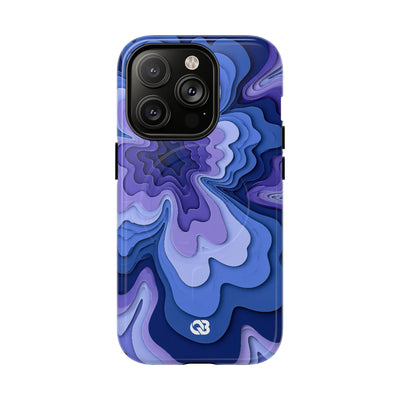 Periwinkle Strata Bloom · Tough 2.0 Magnetic Phone Case for iPhone · Purple