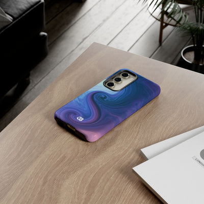 Azure Fluid Swirl · Tough Phone Case for Samsung · Blue