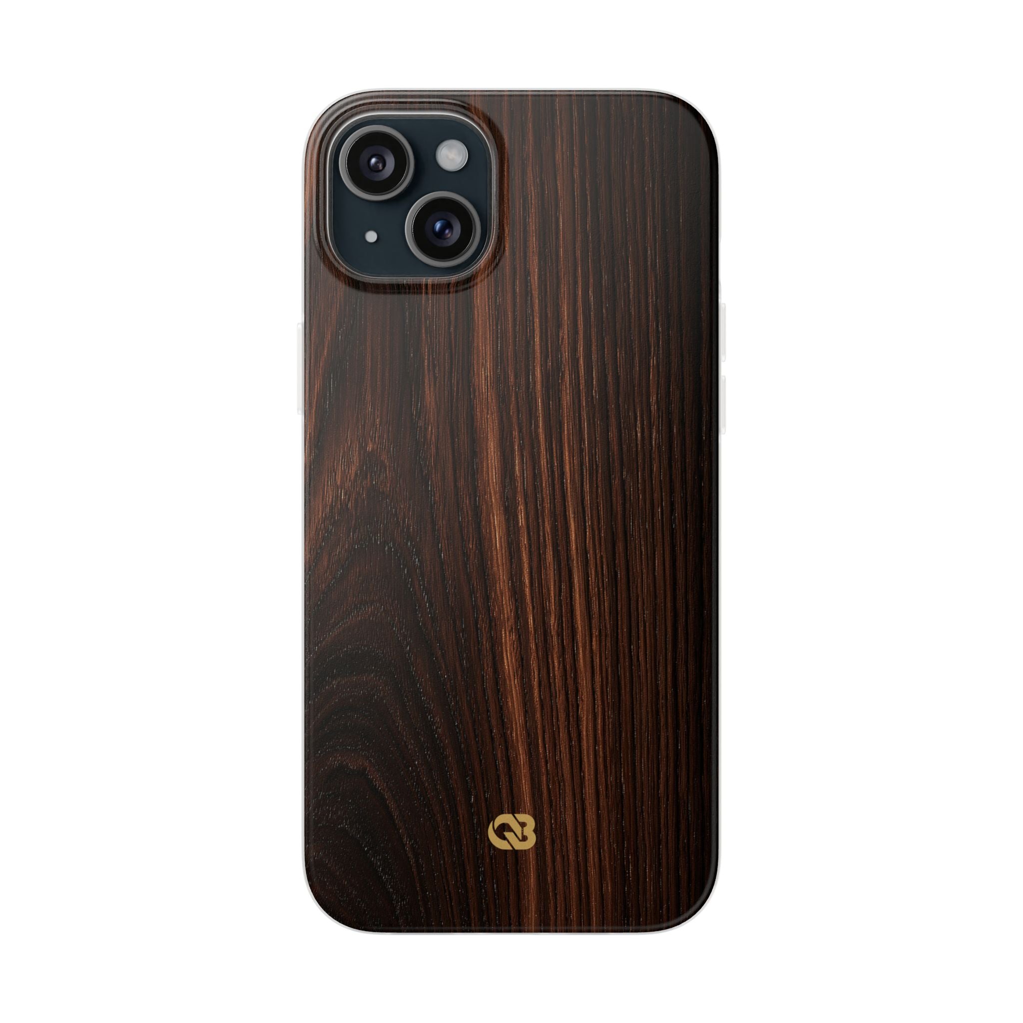 Brown Lite Phone Case for iPhone - Burnished Mahogany Grain