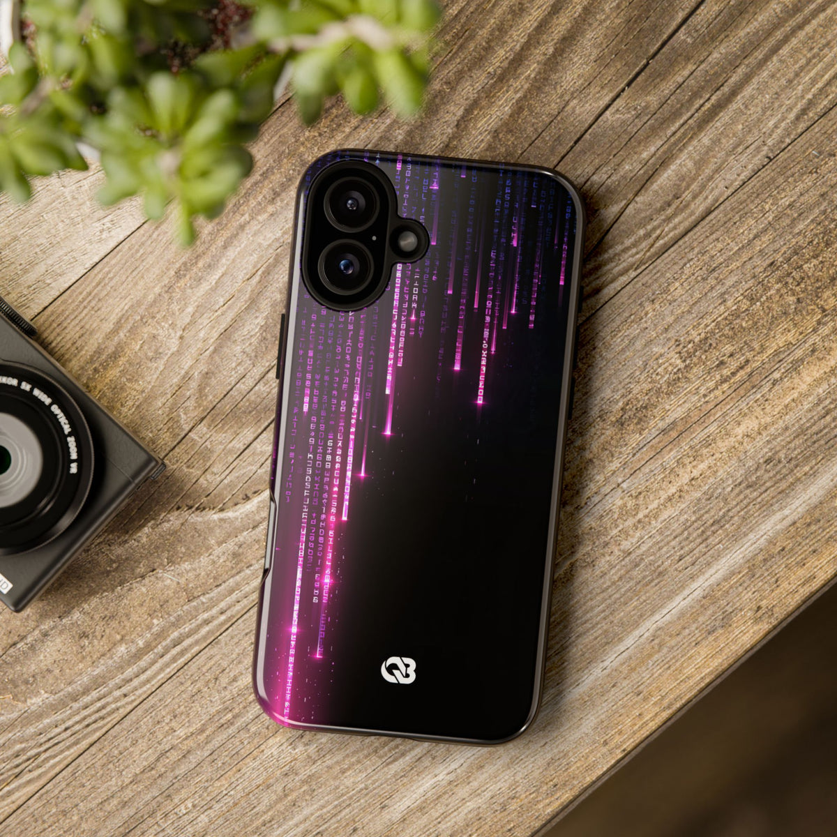 Binary Cascade · Tough Phone Case for iPhone · Black