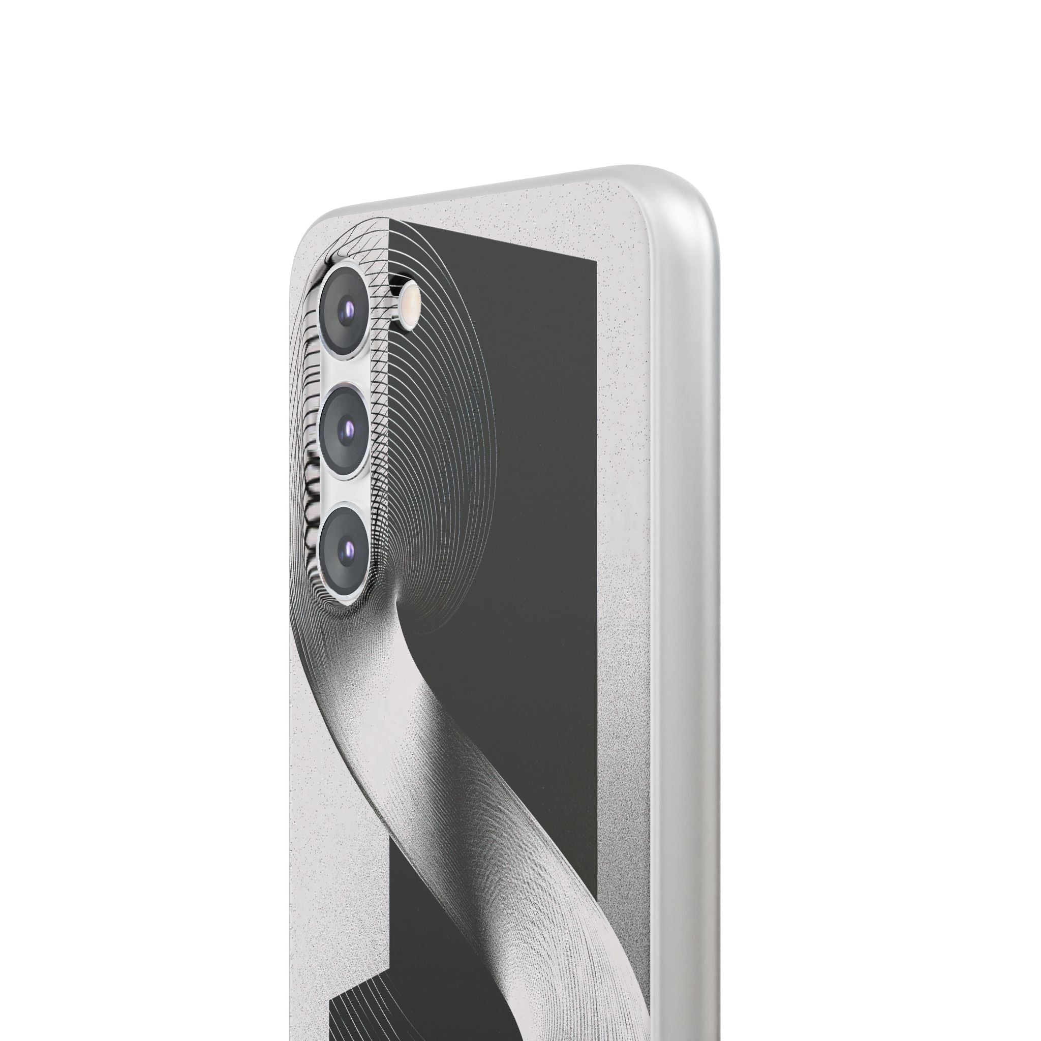 Grey Lite Phone Case for Samsung - Obsidian Moiré Wave