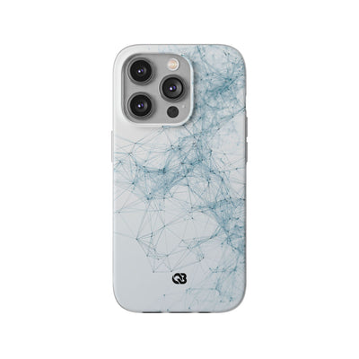 Blue Lite Phone Case for iPhone - Glacial Neural Web