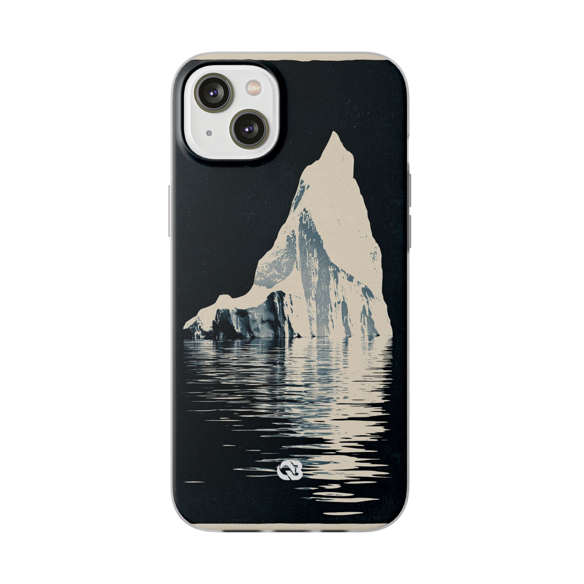 Blue Lite Phone Case for iPhone - Frozen Navy Monolith