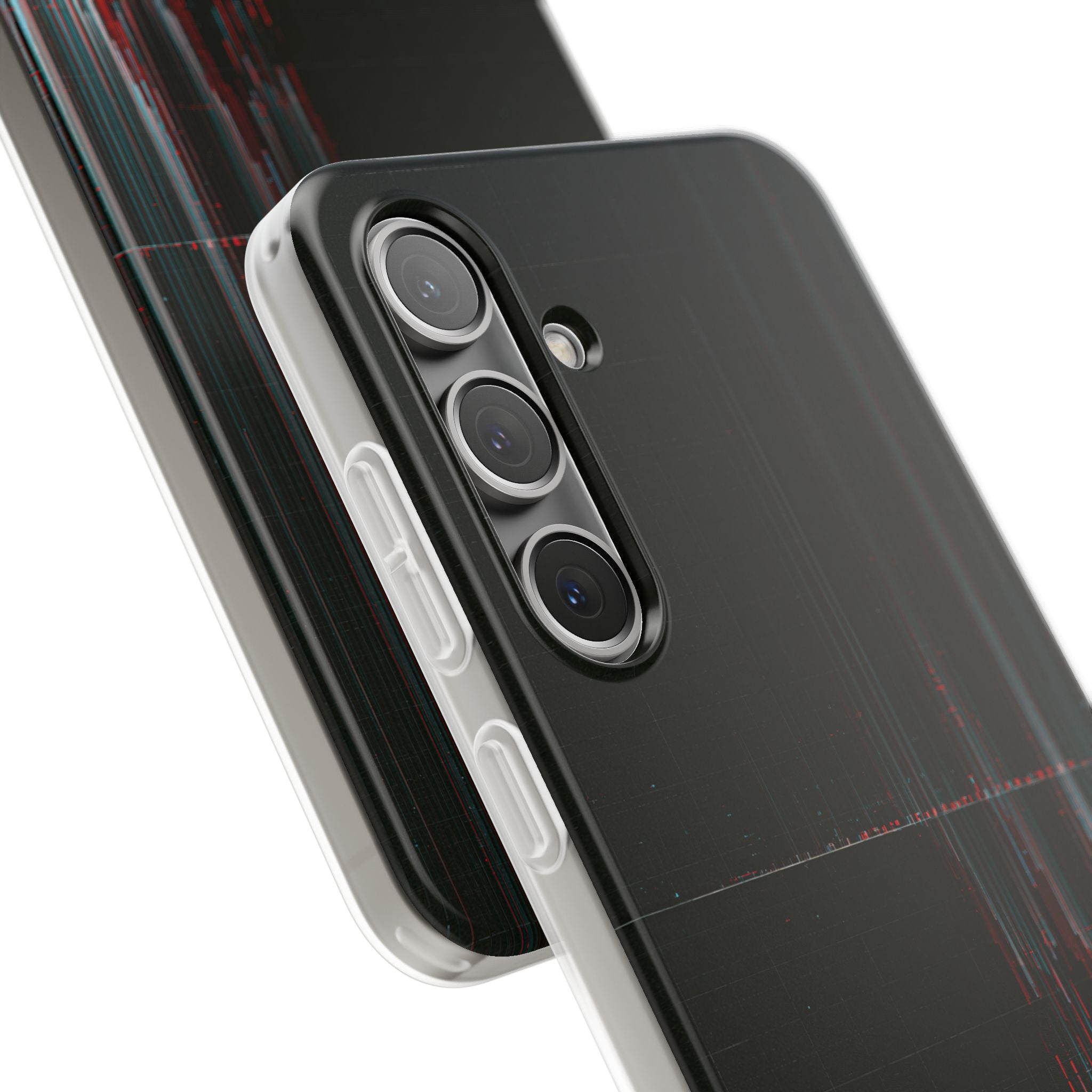 Black Lite Phone Case for Samsung - Corrupted Data Stream