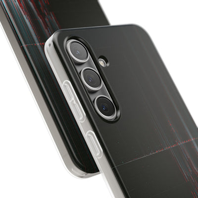 Black Lite Phone Case for Samsung - Corrupted Data Stream