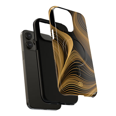 Gold Tough 2.0 Magsafe Phone Case for iPhone - Molten Copper Strands