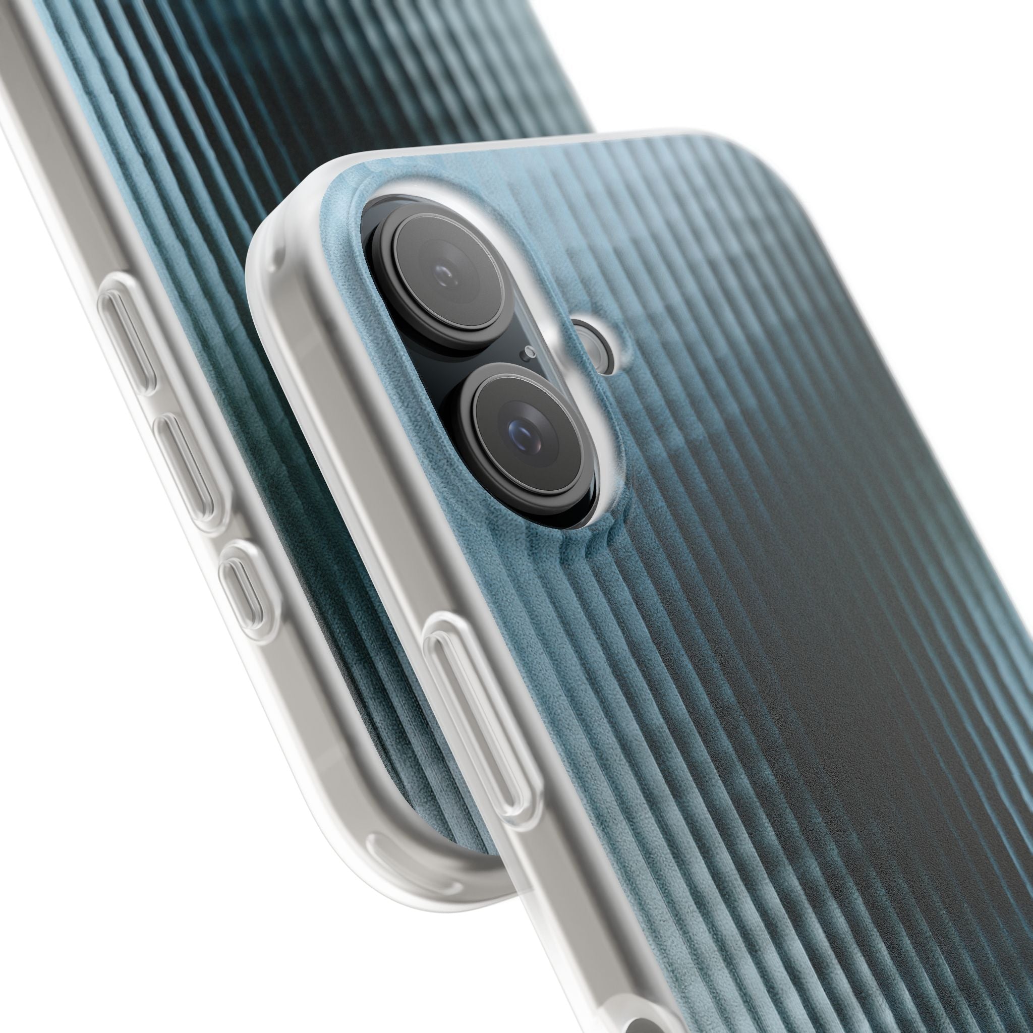 Blue Lite Phone Case for iPhone - Glacial Reeded Glass