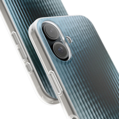 Blue Lite Phone Case for iPhone - Glacial Reeded Glass