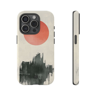 Crimson Sun Strokes · Coque de téléphone Tough pour iPhone