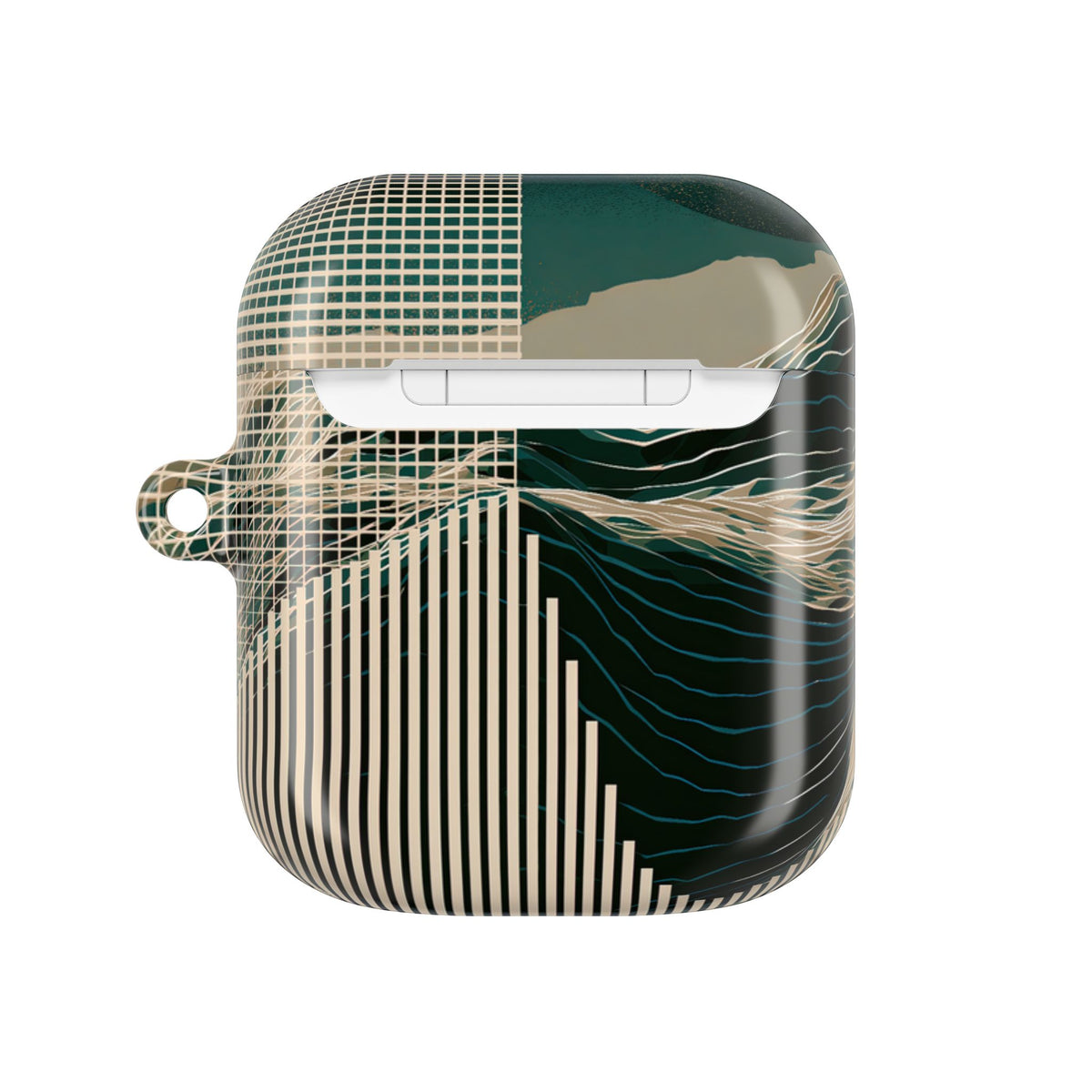 Orbital Terrain · Hard Case for AirPods & AirPods Pro · Green