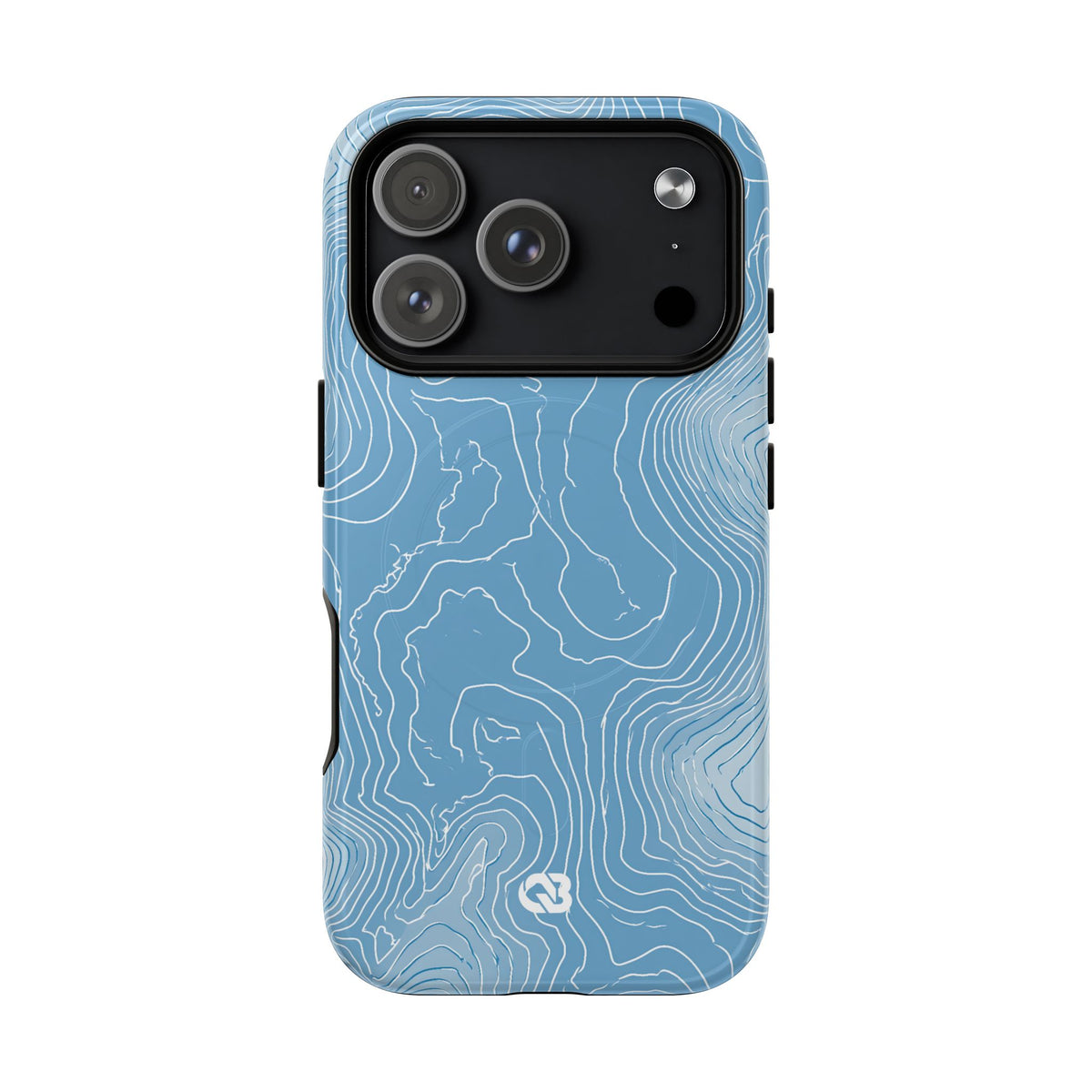 Glacial Basin Topo · Tough 2.0 Magnetic Phone Case for iPhone · Blue