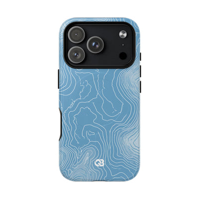 Glacial Basin Topo · Tough 2.0 Magnetic Phone Case for iPhone · Blue