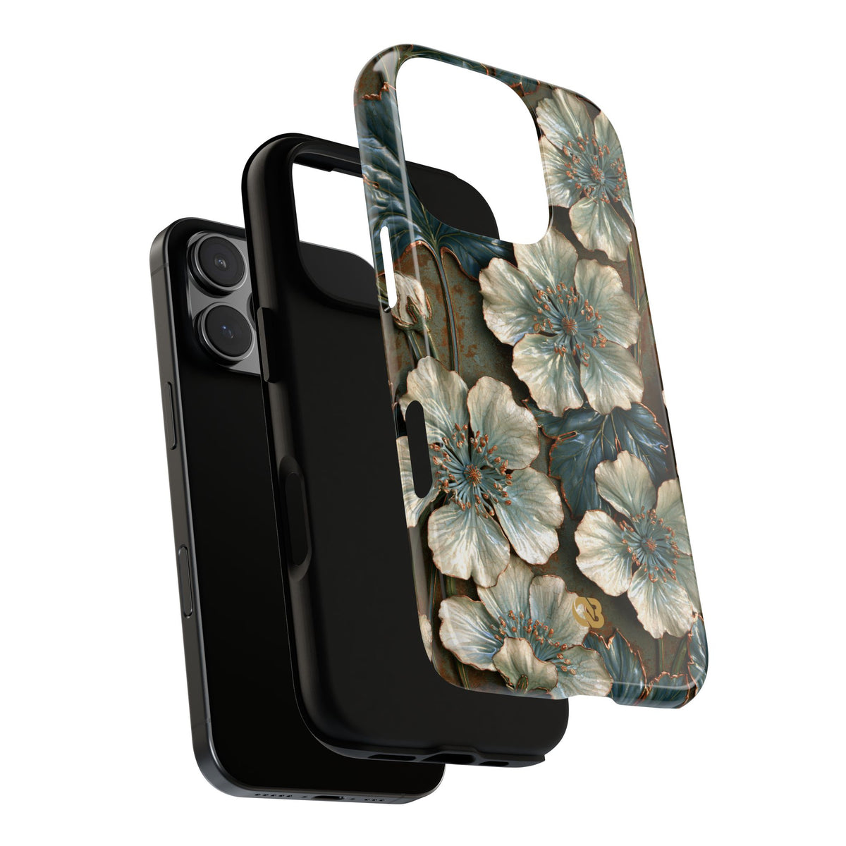 Gilded Blossom Reverie · Tough Phone Case for iPhone · Teal
