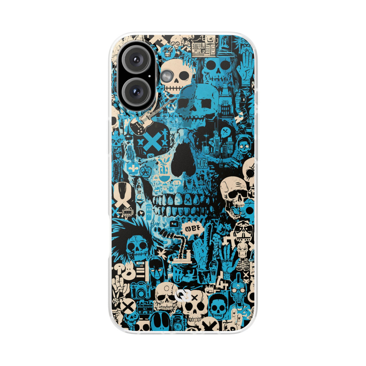 Electric Skull Graffiti · Lite Phone Case for iPhone ·  Blue