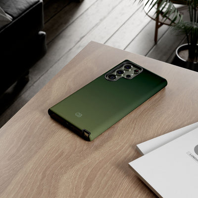 Green Tough Phone Case for Samsung - Shadow Moss Grain