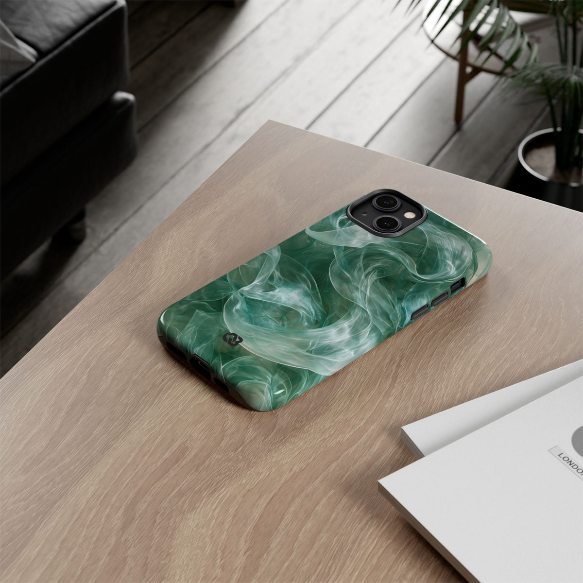 Translucent Aqua Flow · Tough Phone Case for iPhone · Teal