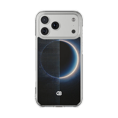 Luminous Meridian · Clear Impact Magnetic Phone Case for iPhone · Black