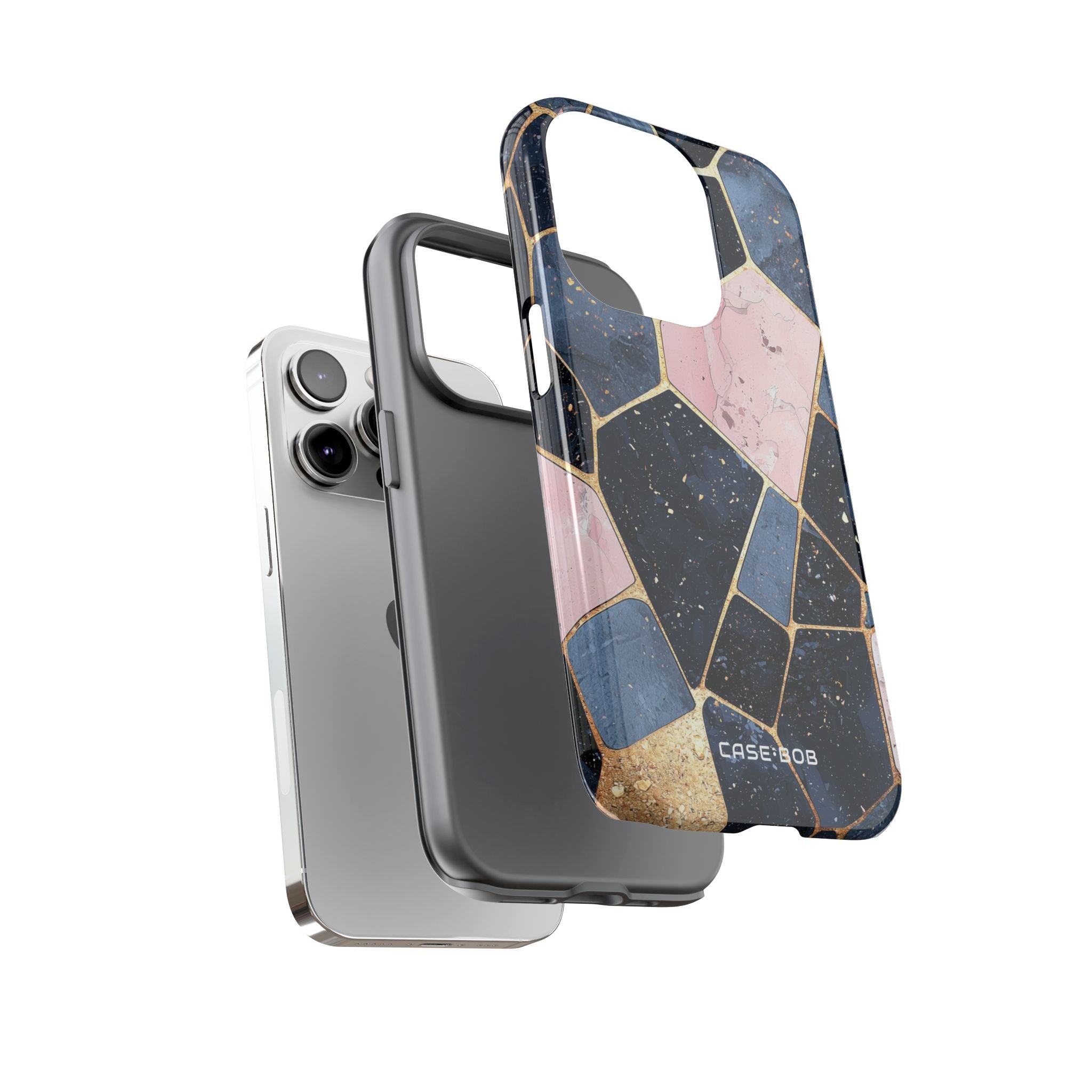 Golden Mosaic iPhone 14 Pro Case - Tough