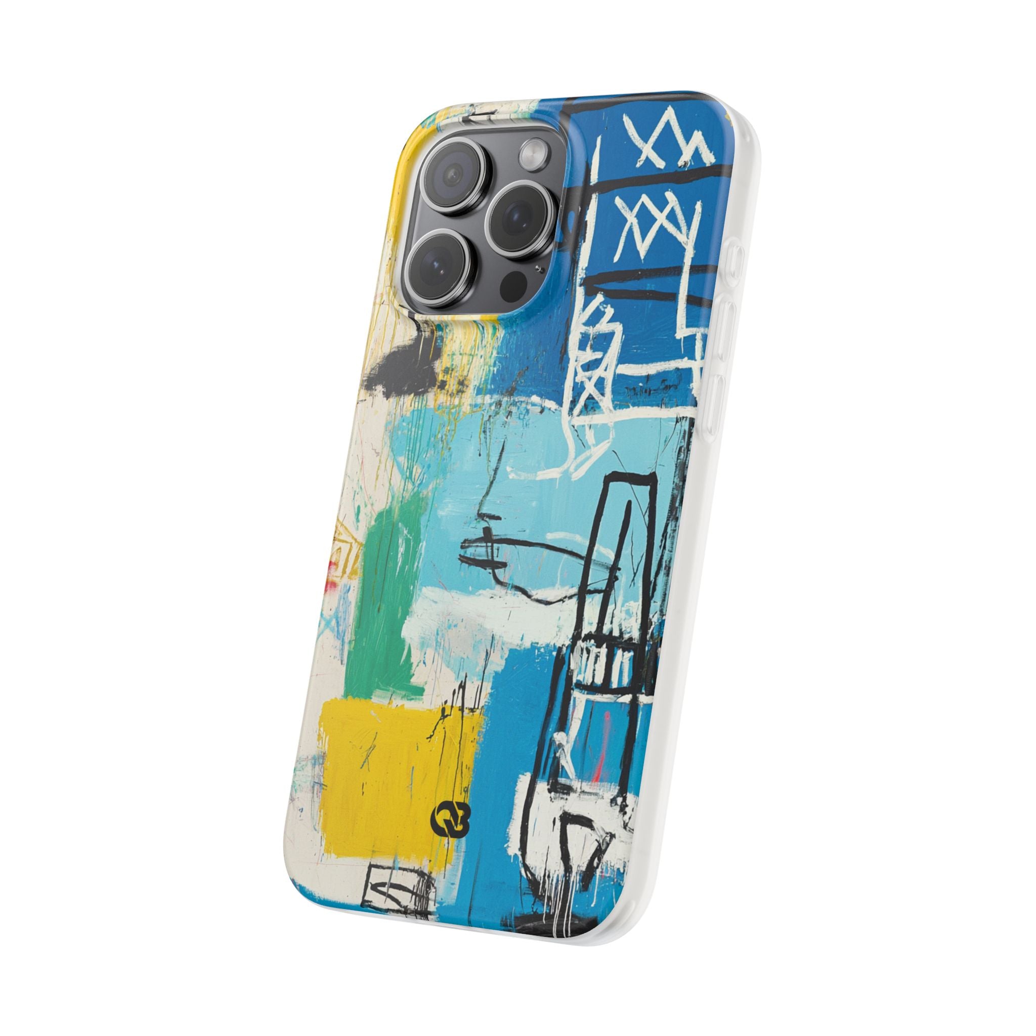 Azure Urban Scribble · Soft Phone Case for iPhone