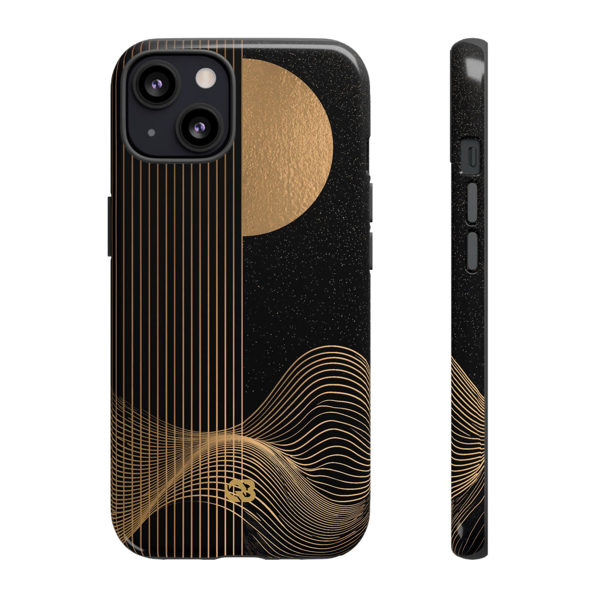 Lunar Topo Horizon · Tough Phone Case for iPhone · Black