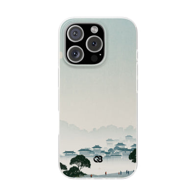 Blue Lite Phone Case for iPhone - Mist Valley Pagoda