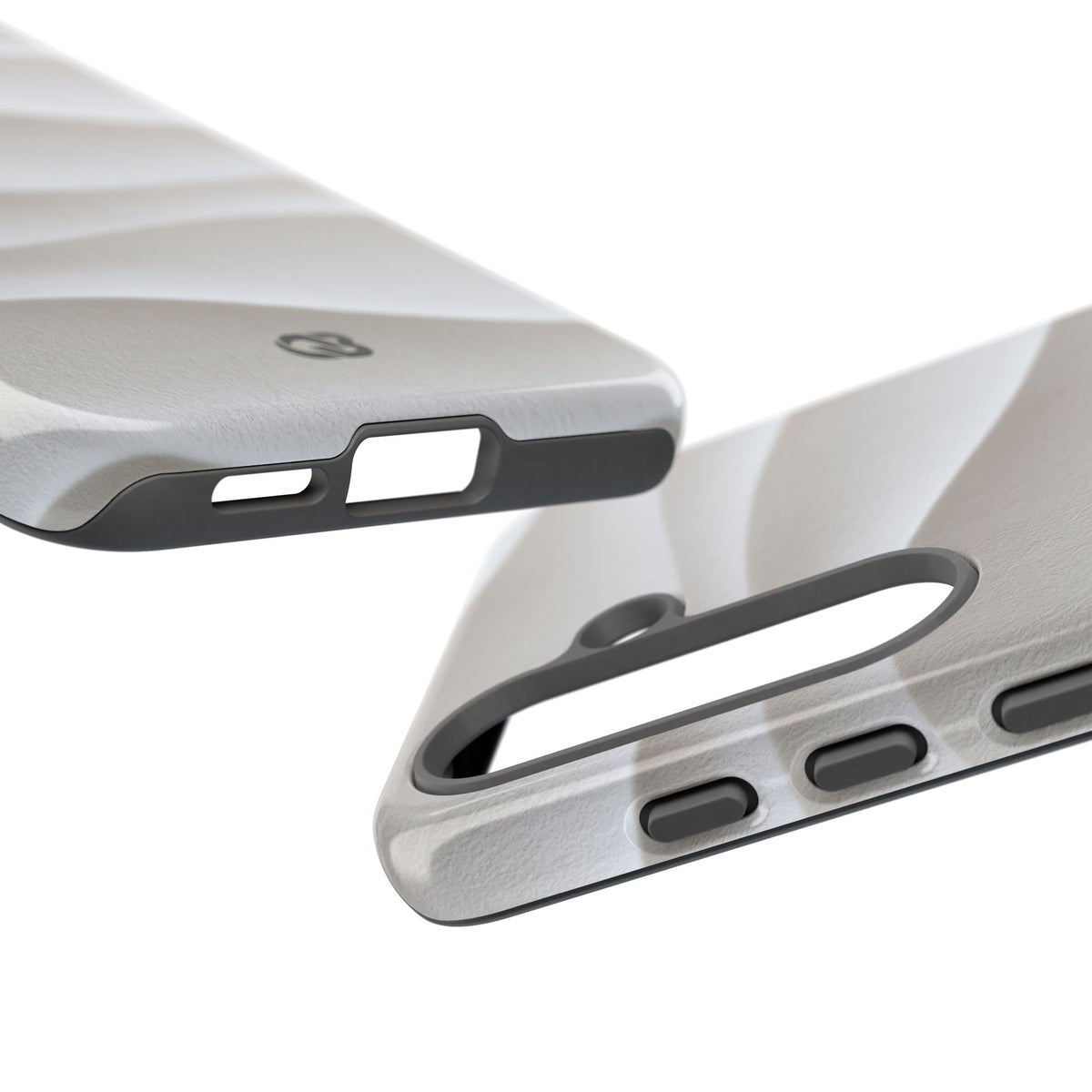 Sculpted Dune Relief · Tough Phone Case for Samsung · White