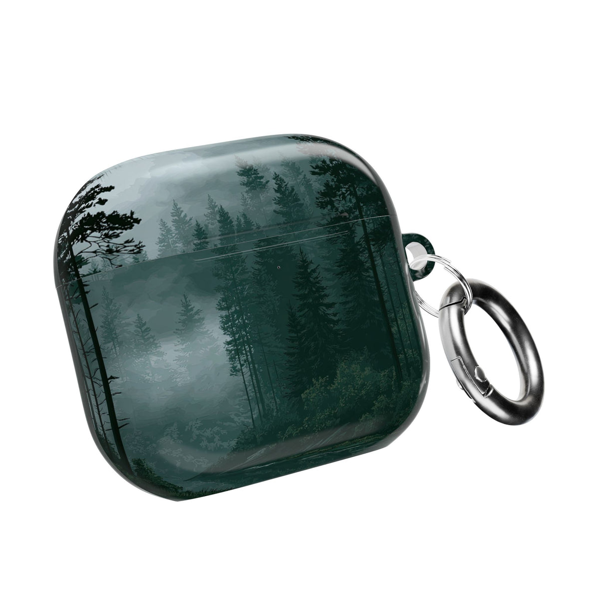 Misty Pine Reflections · Hard Case for AirPods & AirPods Pro · Green