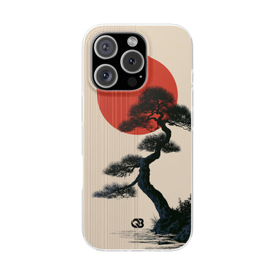 Beige Lite Phone Case for iPhone - Kyoto Crimson Pine