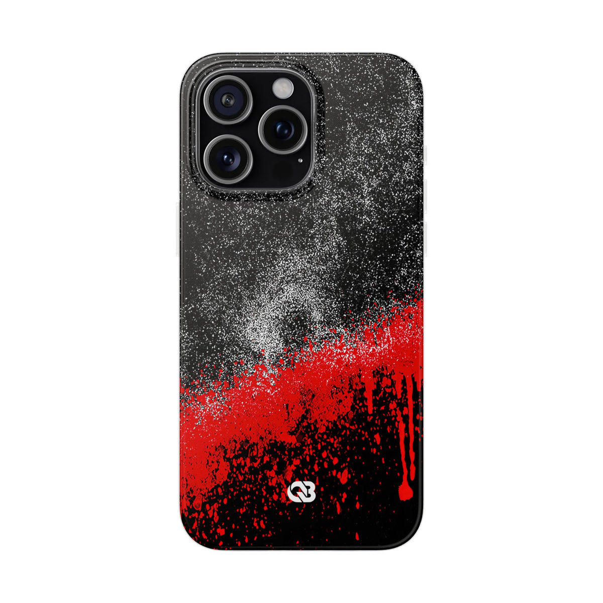 Crimson Noir Drip · Lite Phone Case for iPhone ·  Black