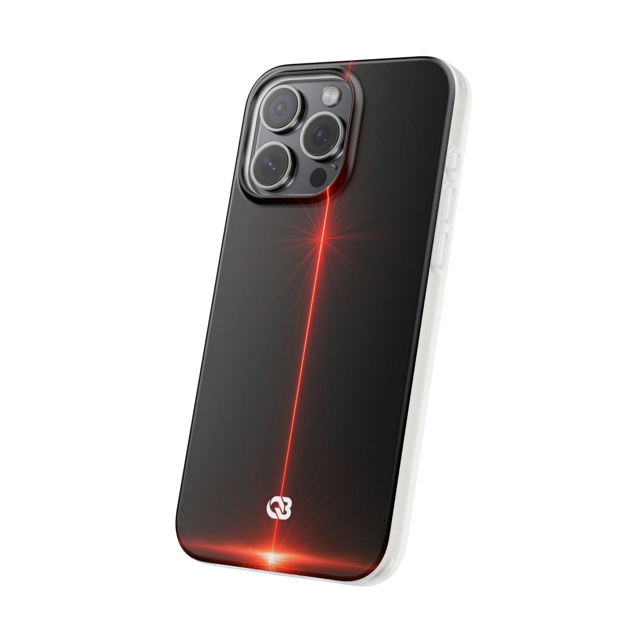 Red Lite Phone Case for iPhone - Crimson Flare Vector