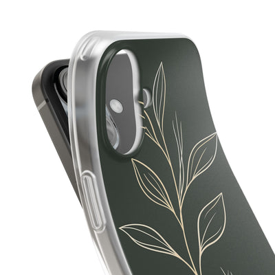 Green Lite Phone Case for iPhone - Deep Moss Willow