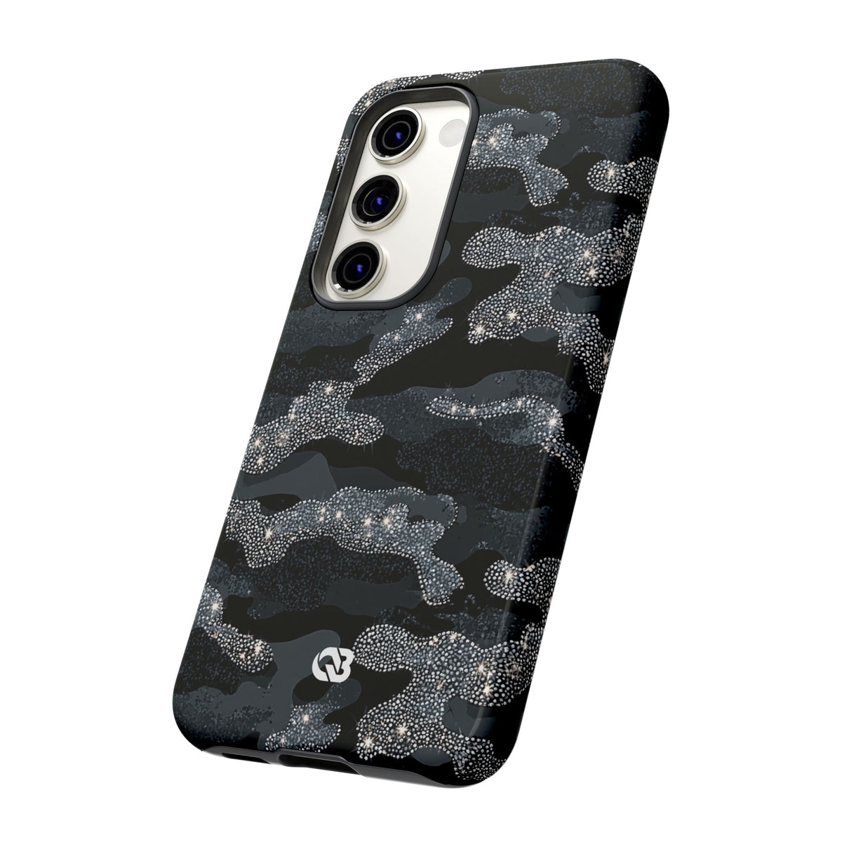 Glitter Shadow Camo · Tough Phone Case for Samsung · Black