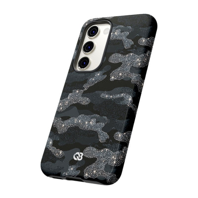 Glitter Shadow Camo · Tough Phone Case for Samsung · Black