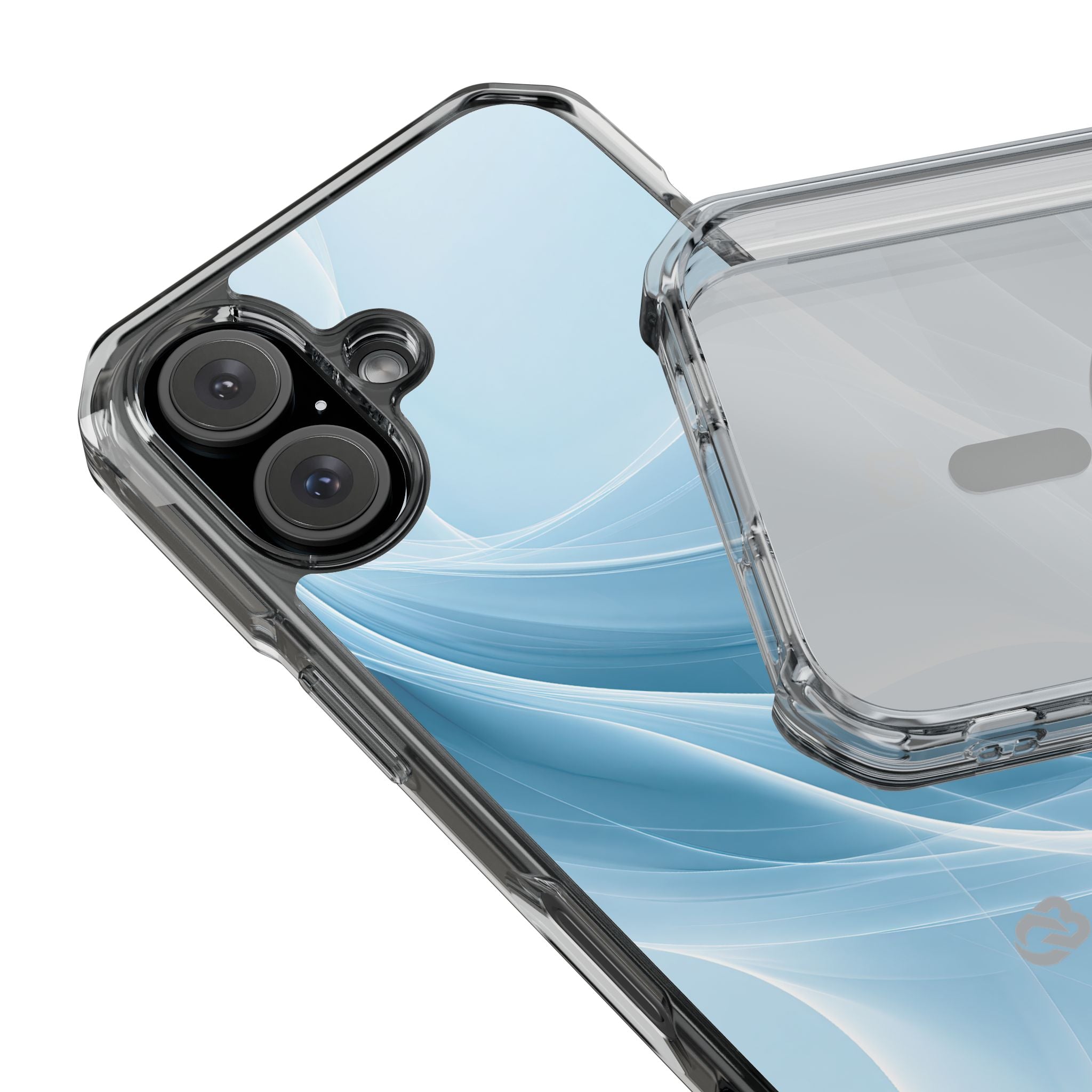 Blue Impact MagSafe Phone Case for iPhone - Arctic Silk Drift