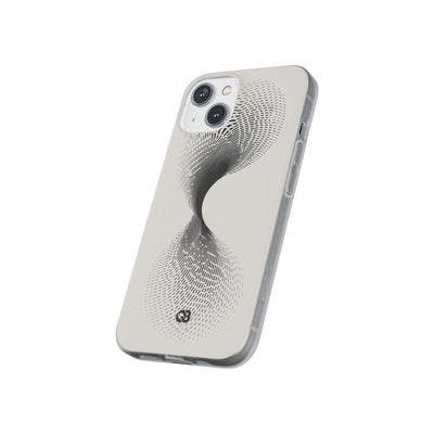 White Lite Phone Case for iPhone - Linear Torsion Grid