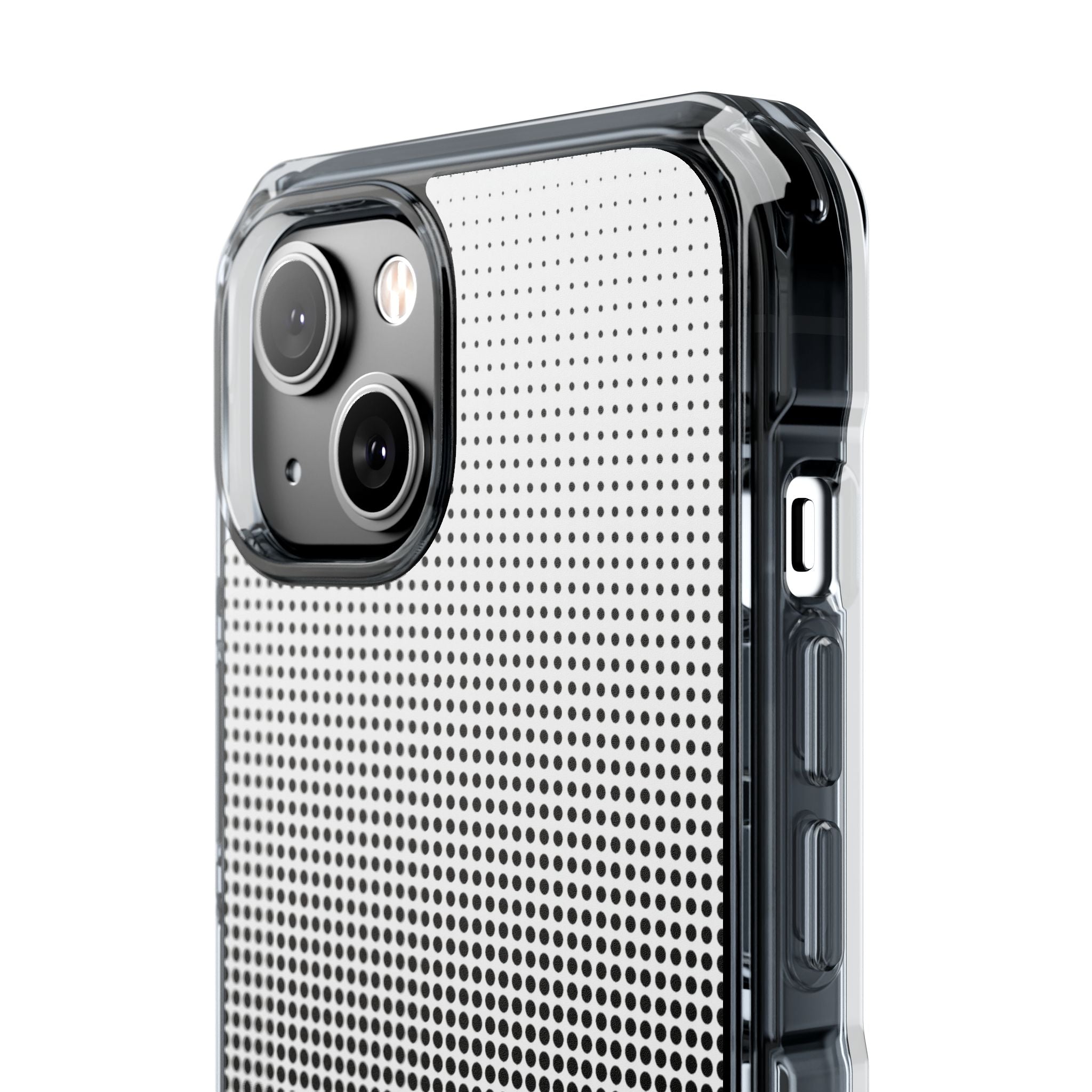 Black Impact MagSafe Phone Case for iPhone - Obsidian Halftone Flux